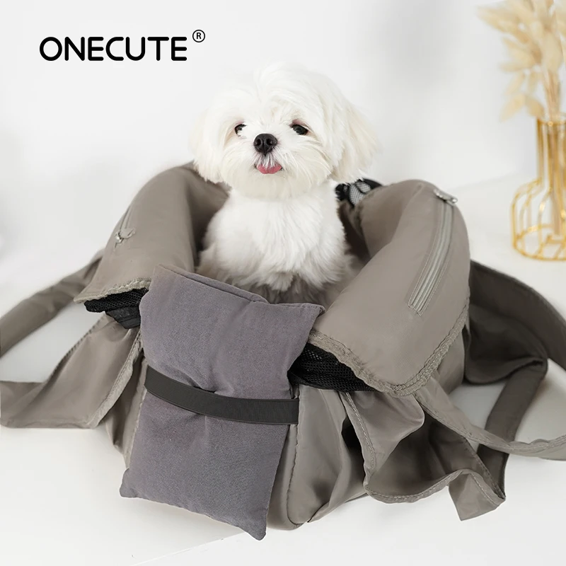 Onecut Pet Strap Shoulder Bag pet carrier bag pet accessories pet carrying bag pet backpack pet supplies Dog Outdoor Travel Accessories Handbag External Transport Basket