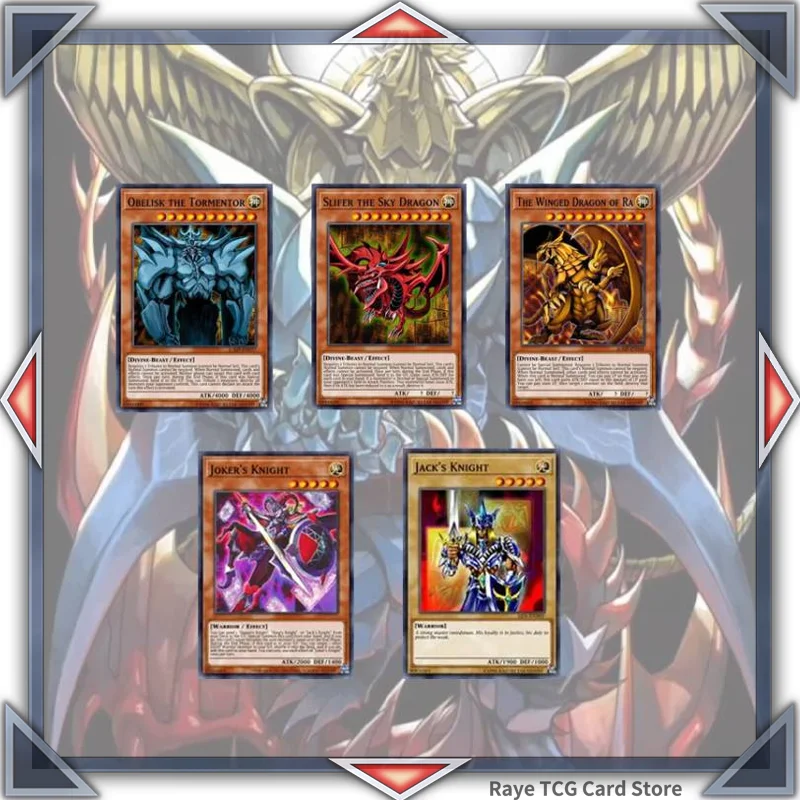 56 Pz Cavaliere Dio Egiziano Slifer The Sky Dragon Obelisk The Tormentor Yugioh Gioco Di Carte Fai Da Te Md Ygo Deck Non Originale Master Duel