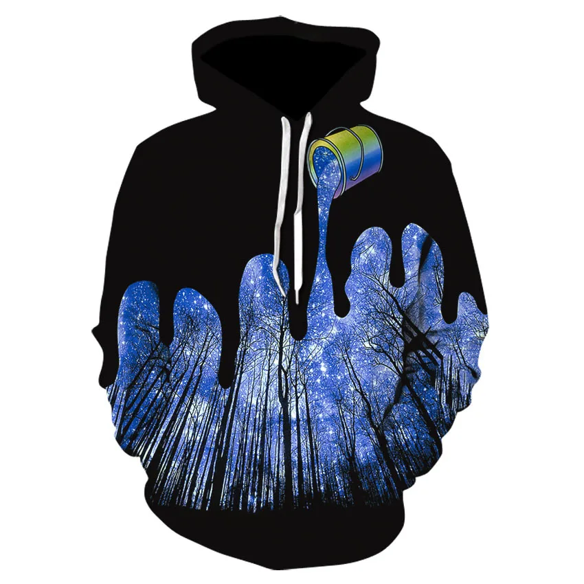 

Men's and Women's Fashion Hoodie Paint Splash 3D Casual Hoodie Hipster Colorful Cool 3D Hoodie Sweatshirt