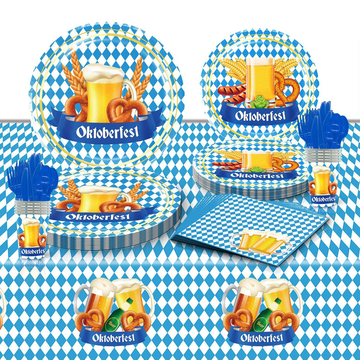 

NEW Disney Cartoon Oktoberfest Theme Birthday Party Decorative Disposable Tableware Background Balloon Baby Shower Kid Boy Gift