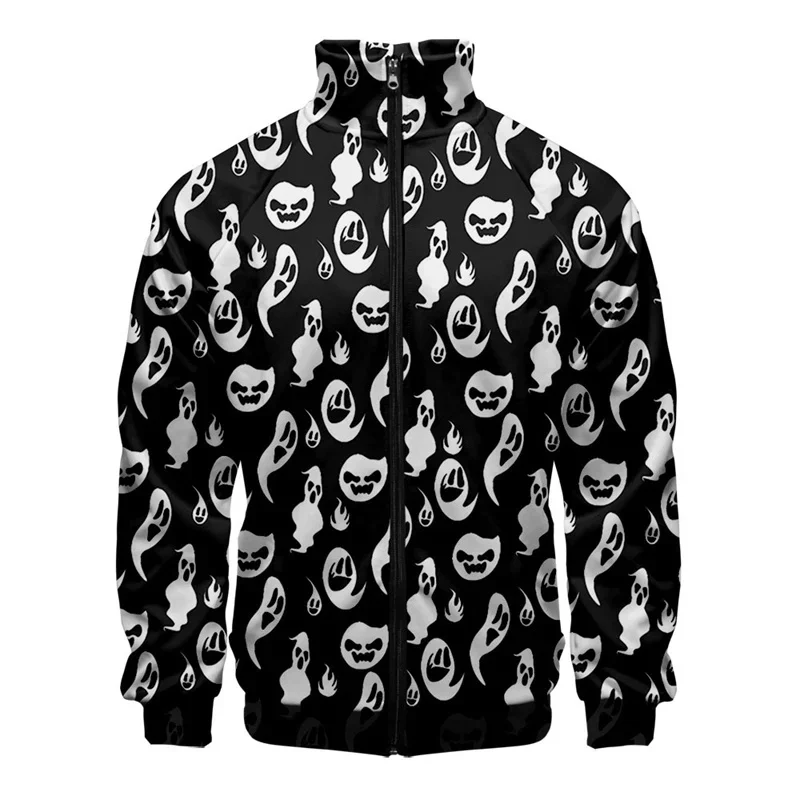 thumbnail image 1 of Chaqueta con cremallera y estampado 3D de murciélago araña de Halloween para hombres y mujeres, chaqueta holgada de manga larga con estampado de cosplay, abrigo de calle, 1 of 5