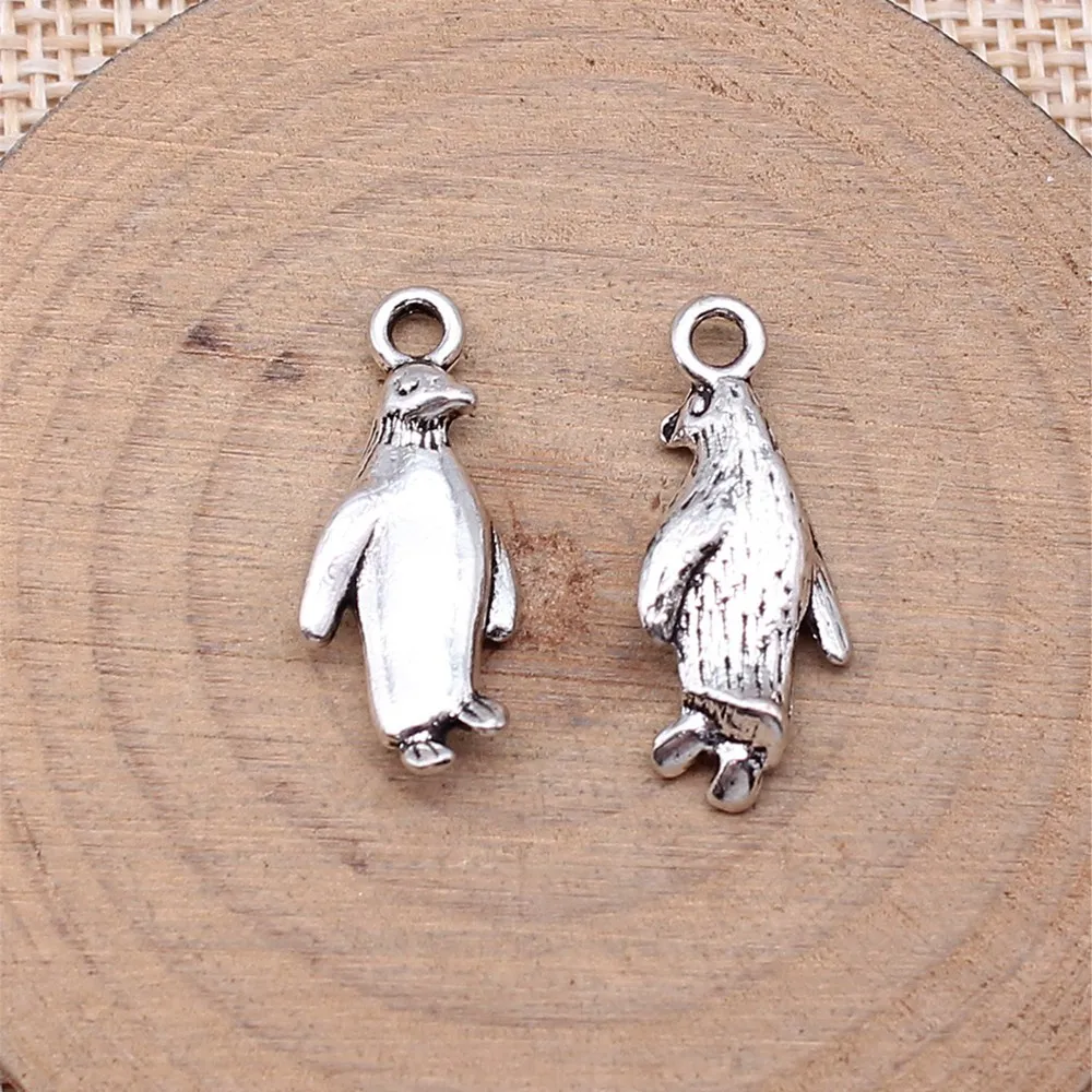 

Components Penguin Charms Jewellery 23x10mm 10pcs