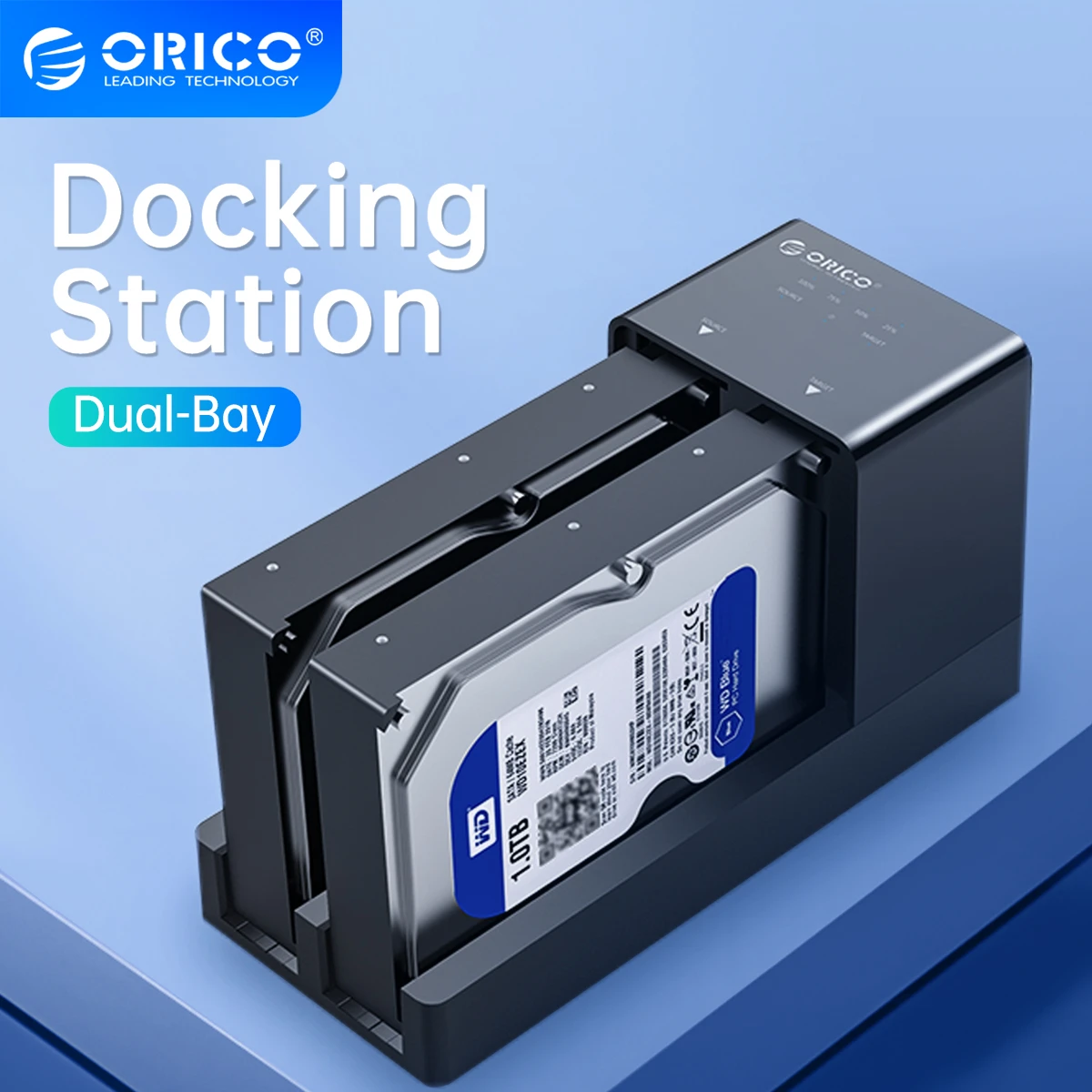 ORICO 2 Bay HDD Docking Station with Offline Clone SATA to USB 3.0 Drive Docking for 2.5/3.5 inch Hard Case| | - AliExpress