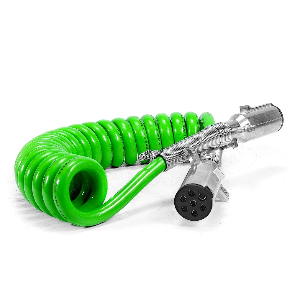 

ABS 7 way trailer cable connector 24v towing trailer truck parts electric power Spiral Cables