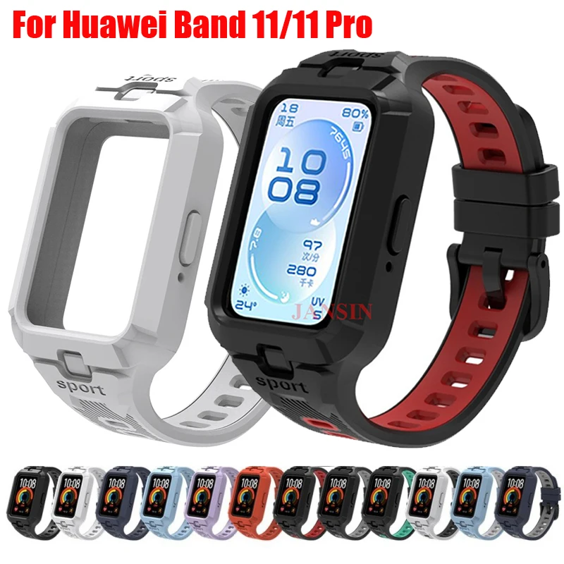 Silicone Sports Breathable Smartwatch Replacement Bracelet with Bumper Straps