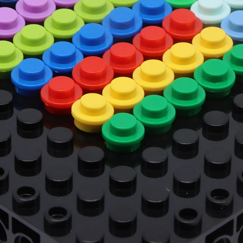 500/1000/4000pcs 6141 플레이트 라운드 1x1 도트 MOC 조립 입자 DIY 빌딩 블록 피규어 벽돌 장난감 4073 호환