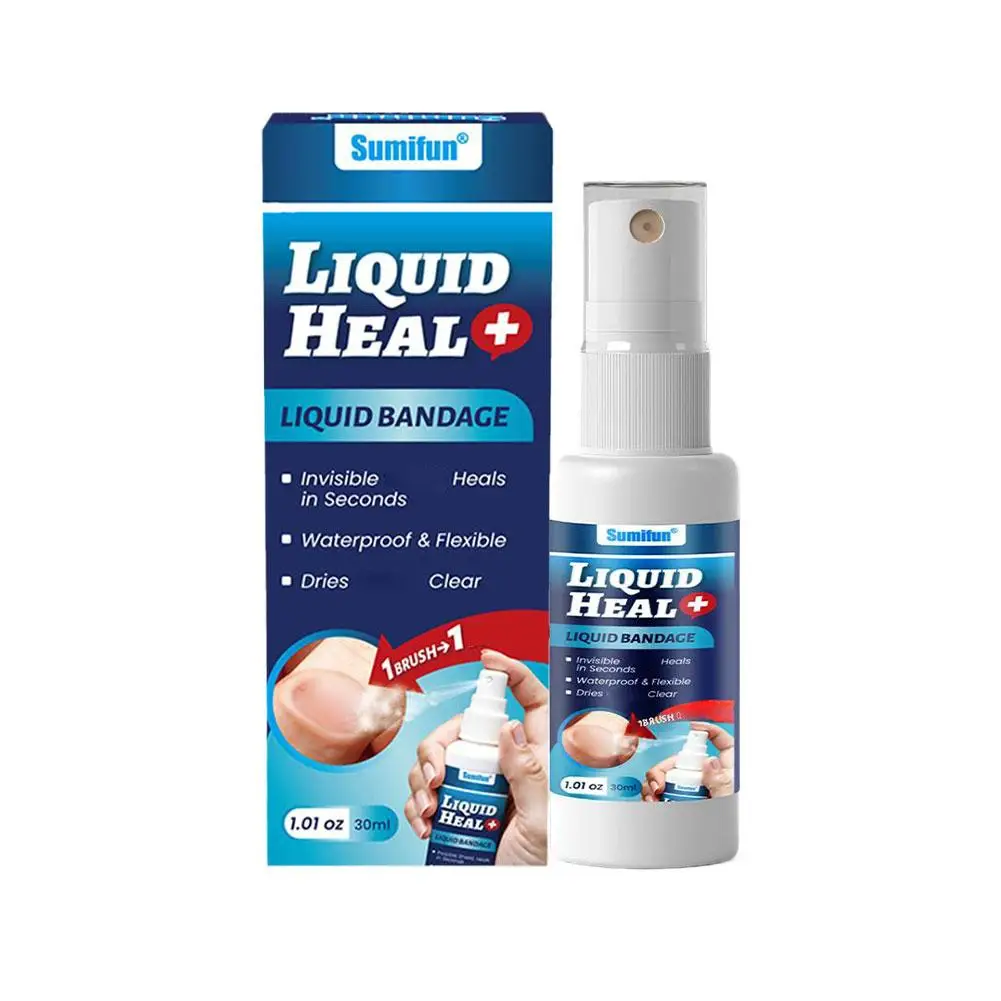 Liquid Band-Aid Waterproof First Aid Liquid Bandage Disinfecting Hemostasis Spray-on Film Wound Care Spray Protects Wounds