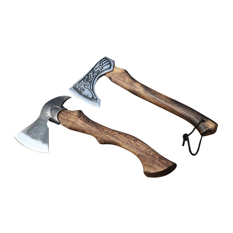 Logging, chopping wood, camping tools, camping axe, opposite sex hook axe, manganese steel forged outdoor axe 5