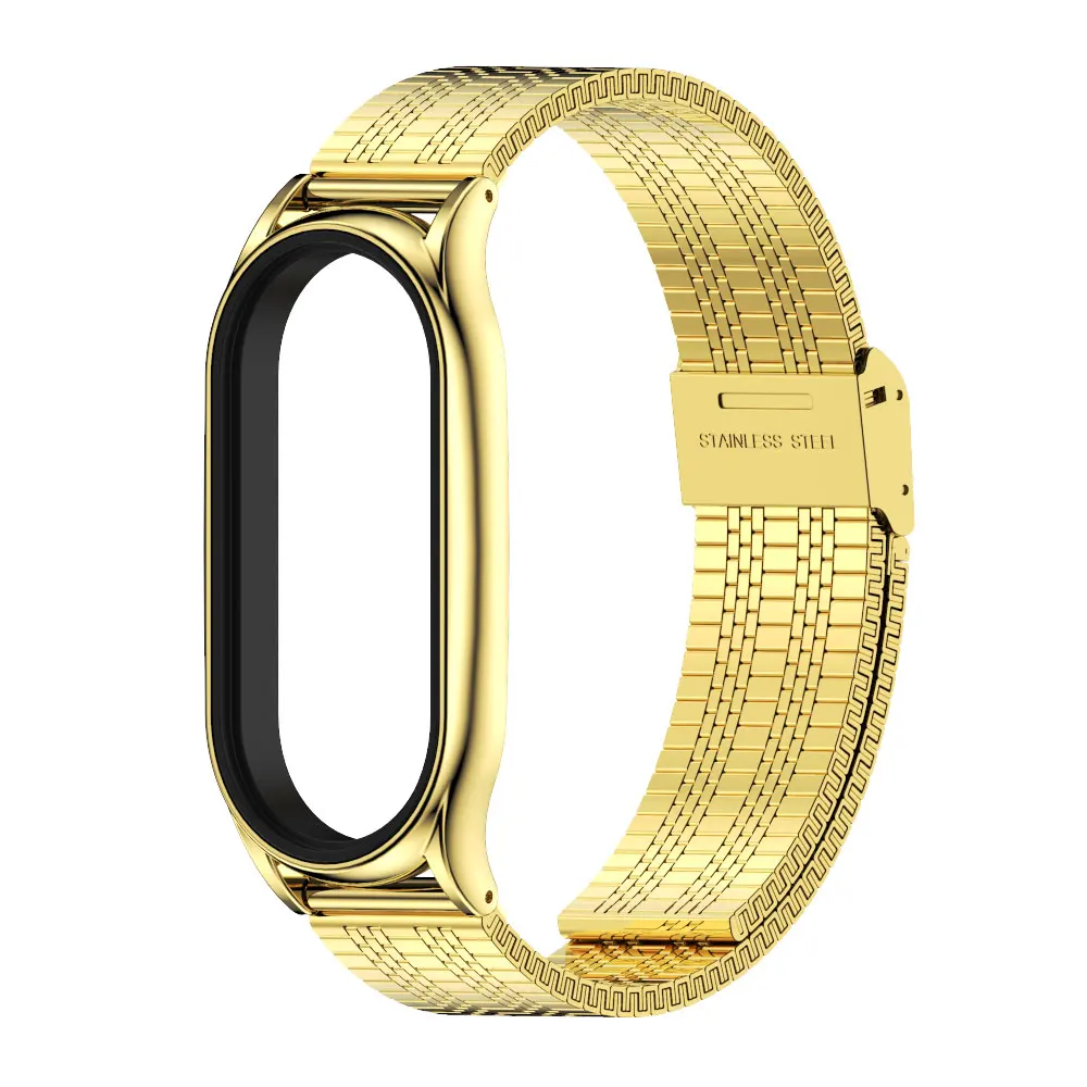 Premium Stainless Steel Watchband Bracelet - Adjustable Metal Wrist Strap