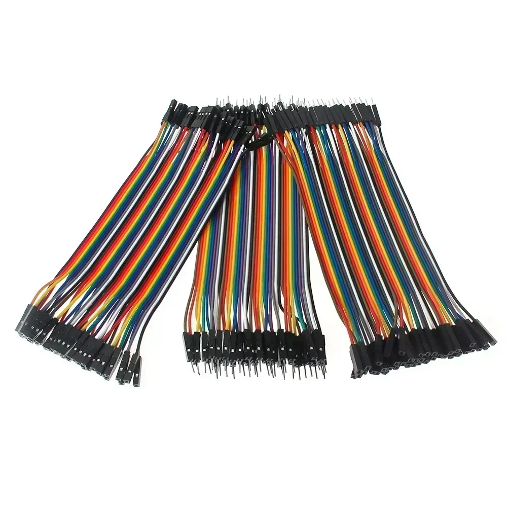 40-poliges Dupont-Draht-Set, Stecker auf Stecker + Stecker auf Buchse und Buchse auf Buchse, 10 cm/20 cm/30 cm Überbrückungsdraht, Dupont-Kabel für Arduino – Detail 2