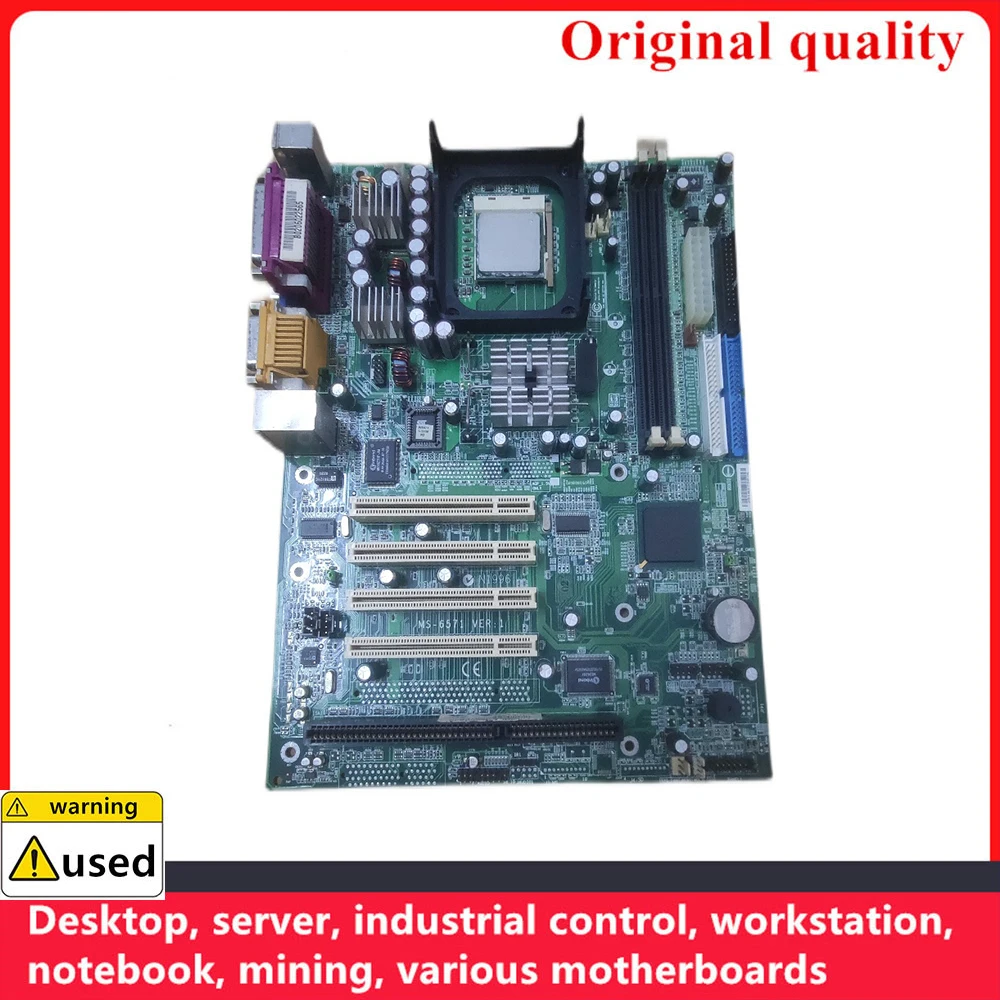 

Бывшая в употреблении семейная материнская плата 845 DDR 5PCI ISA со слотом, встроенная звуковая карта, видеокарта, сетевая карта, материнская плата промышленного оборудования