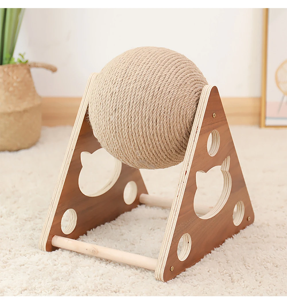 Cat Toy Interactive Cat Scratcher Board Kitten Sisal Rope Ball Scratch Paws Pet Grinding Scratching Cats For Scratcher Toys