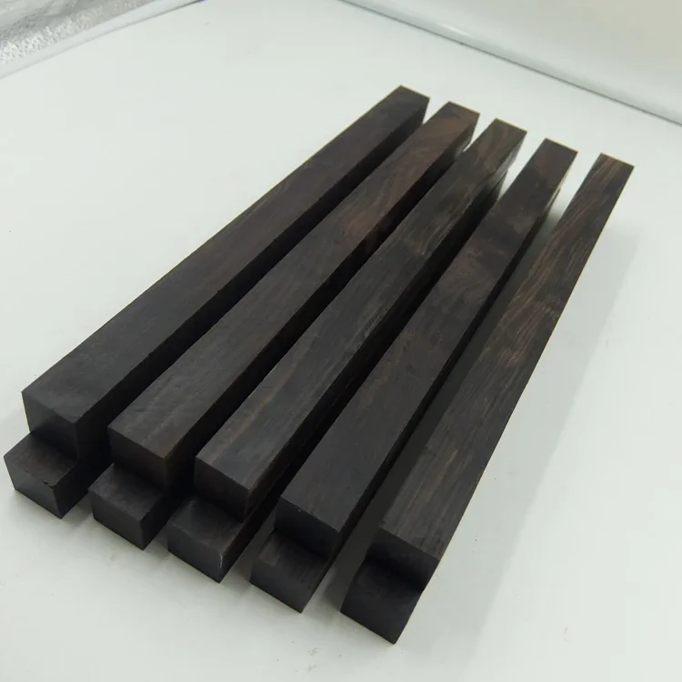 4 Lastre In Ebano Per Manici Coltello: 120x40x10 Mm, Materiale Per Liuteria, Tornitura E Intarsi Fai Da Te