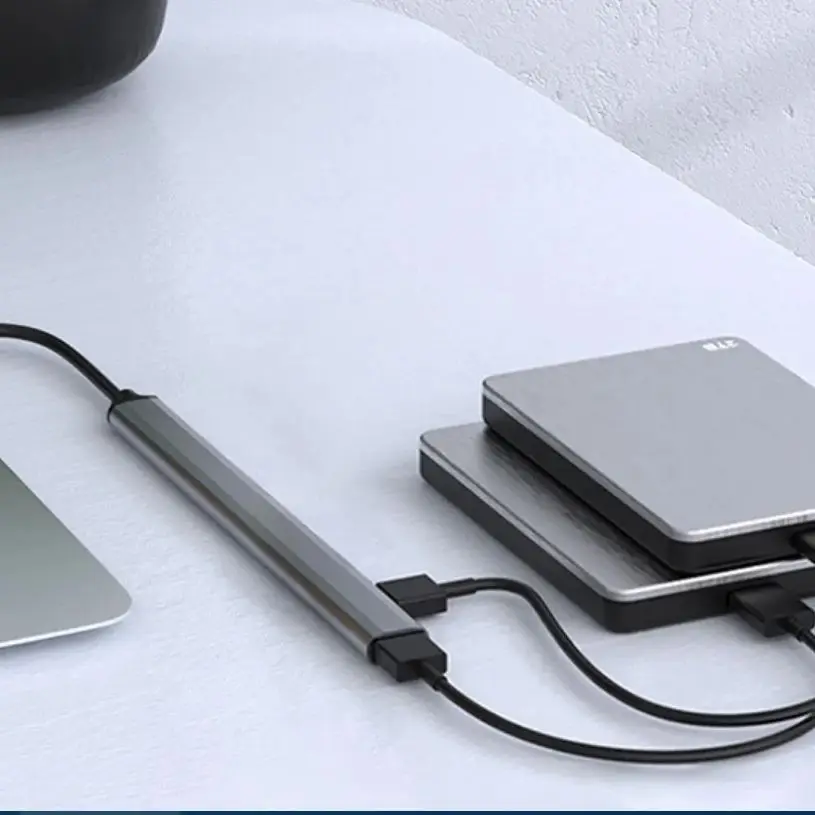 Aluminum 7-in-1 USB-C Multi-Port Adapter with USB 3.0, USB 2.0, and USB-C Ports
