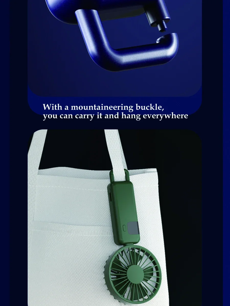 Description Picture 6 of item2024 New Arrival Wind Cooling Hand Mini Usb Fan Portable 5 Speed Personal Pocket Rechargeable Handheld with Hook