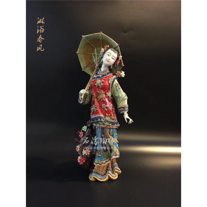 

Classical ladies ceramic home accessories TV cabinet ornaments