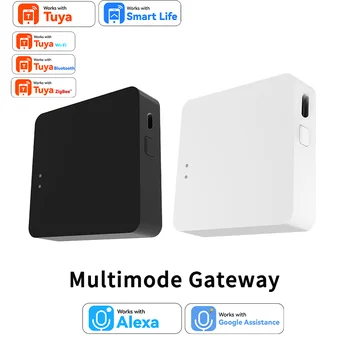 Funziona con Tuya Smart: Gateway Zigbee+ Bluetooth Multi-modalità, Hub per Domotica, Bridge Fai-da-te per Automazione Domestica, Controllo Vocale Alexa Google