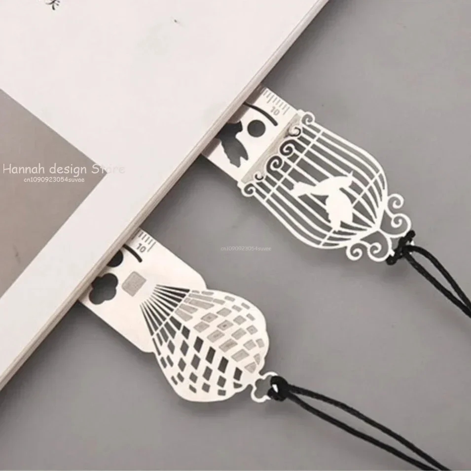 Cartoon Pattern Metal Record Daily Templates for Quilting Ruler Multi-Function Bookmark Ruler Hollow Hand Account