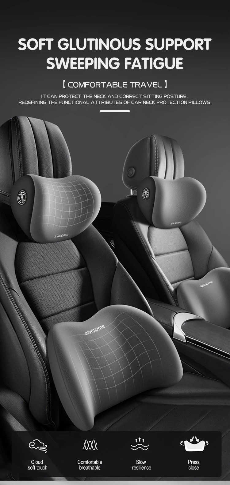 Four Seasons General Motors Seat Cushion High Quality Memory Cotton Headrest Cervical Spine Pillow Waist Cushi Neck Protection 17 Four Seasons General Motors Seat Cushion High Quality Memory Cotton Headrest Cervical Spine Pillow Waist Cushi Neck Protection 1