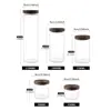 1Pcs Glass Storage Jar Food Storage Container with Airtight Wooden Lid Kitchen Canisters Home Storage Accessories 6