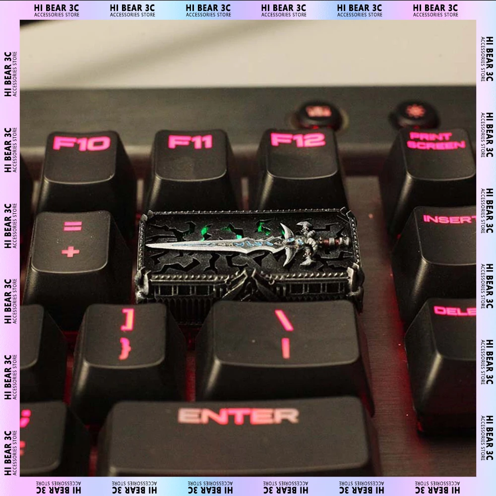 

World of Warcraft Keycaps Light Transmission Hand-Made Custom Resin Keycaps For Keyboard Keycaps Set World of Warcraft Figure