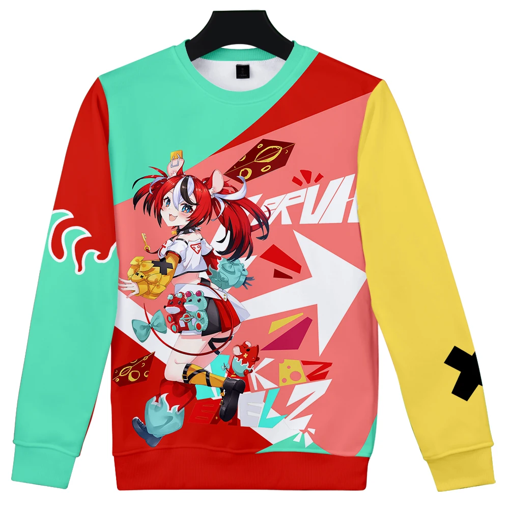 

Hakos Baelz 3D Prints Crewneck Sweatshirt Women/Men Long Sleeve Sweatshirts Casual Streetwear Clothes