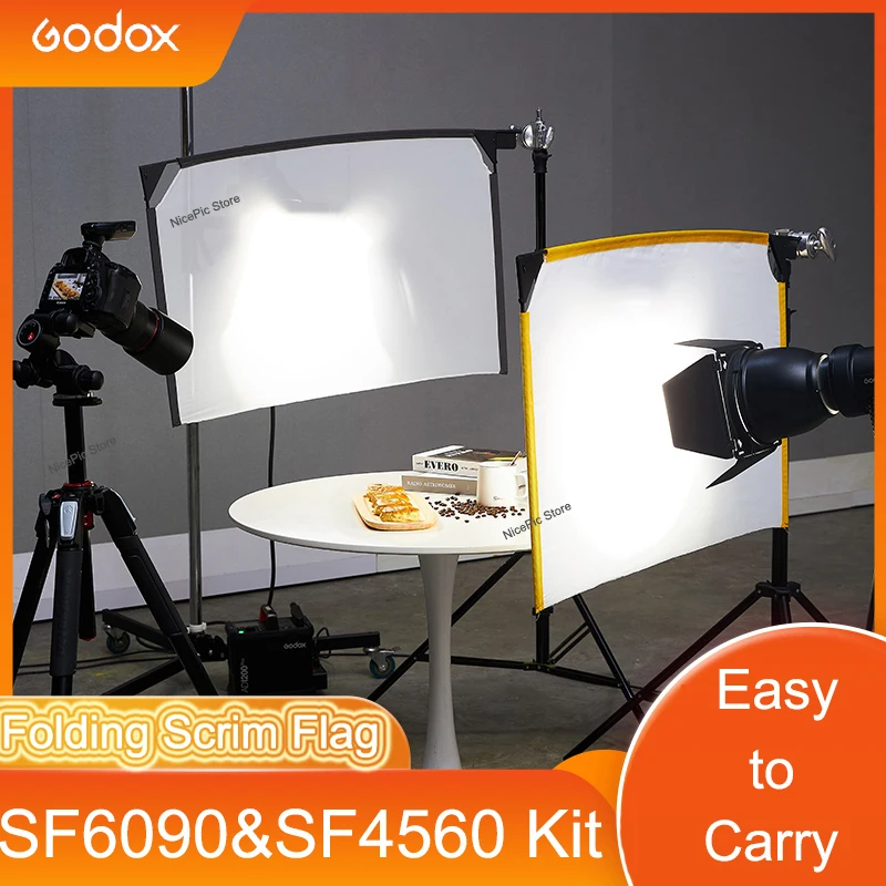 Godox Scrim Flag Kit Soft Lightblocking Lightreducing Gauze Portable