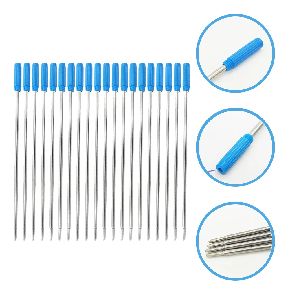 

20Pcs Ballpoint Pen Refills for Cross Pens Fine Point Pen Refill - Blue Ink