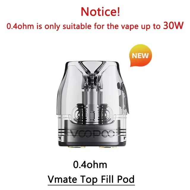 VOOPOO Vmate Pod V2 Cartridge - Top Fill 3ml, Multi-Ohm Options