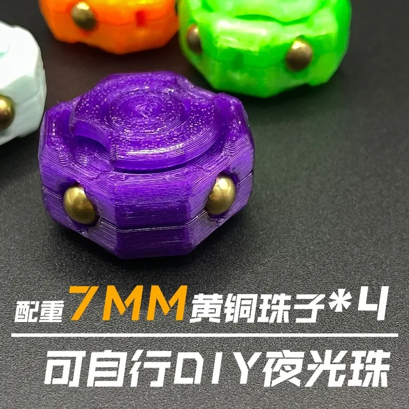 Stress Relief Toy Fidget EDC Genuine Mini Cube Fidget Spinner Internet Celebrity Trendy Toy 3D Printing Environmental Protection