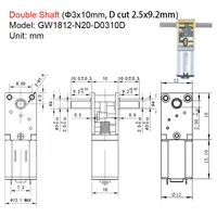 GW1218-N20 DC Micro Reducing Motor Small Motor 3V6V12V Miniature DC Gear High Torque 4rpm-381rpm - Image 4