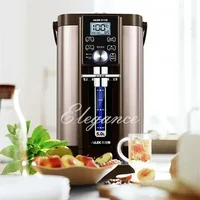 Bouteille d'eau chaude électrique, isolation thermique automatique, bouilloire domestique, thermostat tout-en-un, grande capacité 5L, en acier inoxydable 2