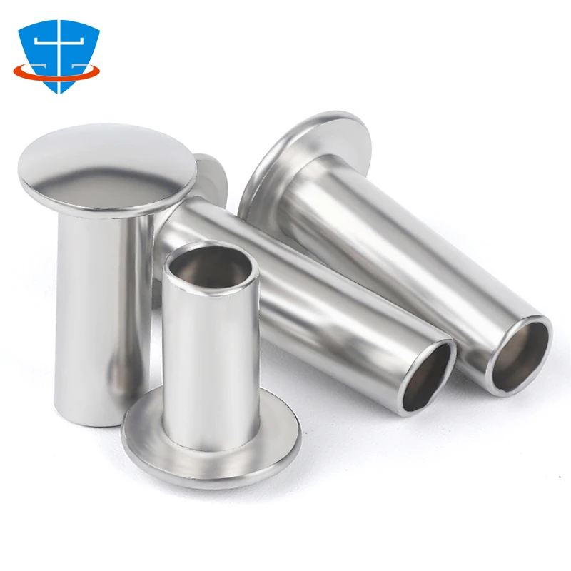 M2 M2.5 M3 M4 M5 M6 GB873 Aluminum 304 Stainless Steel Pan Round Oval Truss Head Half Semi Tubular Hollow Shank Knock Rivets
