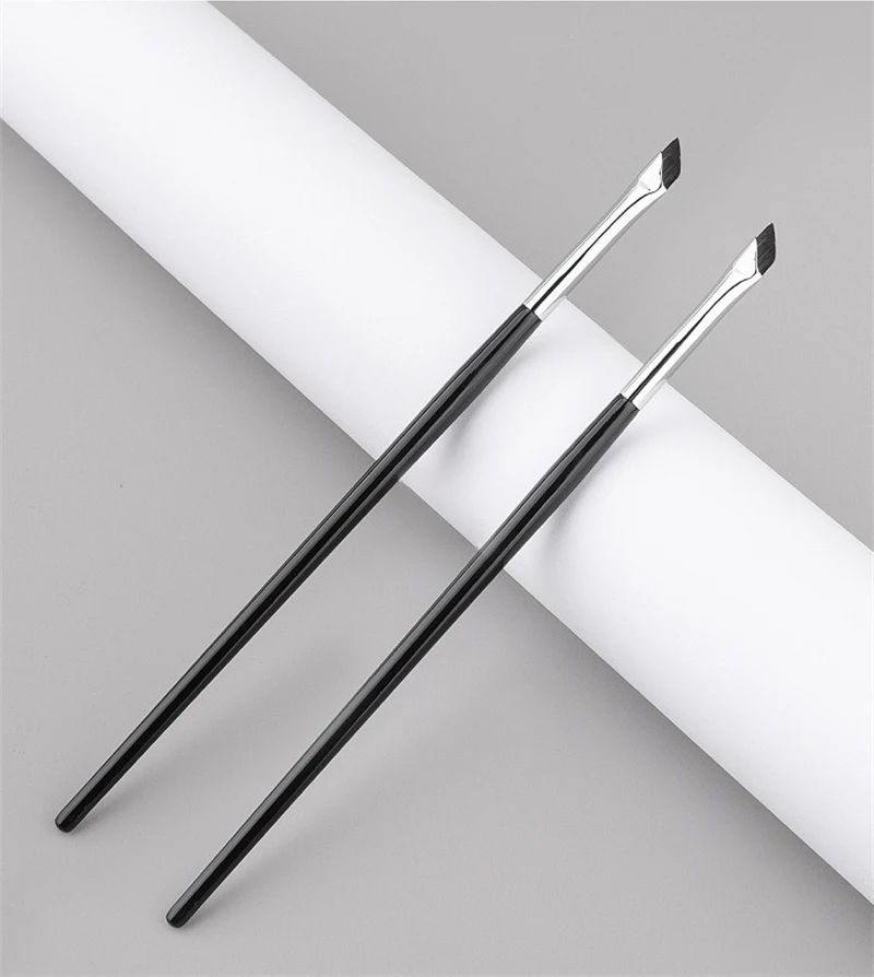 Pennello per eyeliner a lama ultra sottile, pennello piatto ad angolo fine per sopracciglia, pennelli per eyeliner a falce, pennello di precisione per dettagli, strumenti per il trucco_voghion.com