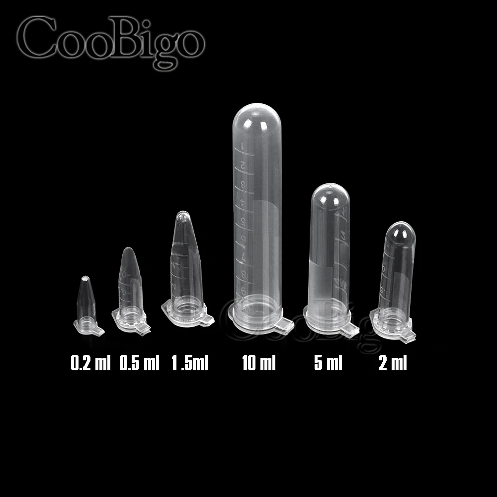 0.2-10ML Garden Seed Storage Centrifuge Tube Plastic Bottles Container Cap Science Laboratory Test Accessories Clear 50pcs plastic storage bottle,plastic storage tubes
