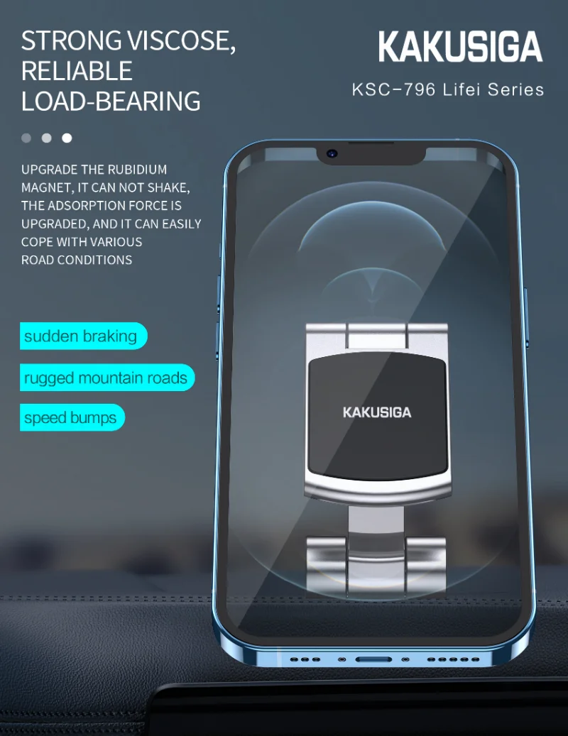 Sb43427fa548f42caa3fd759fea06fffdo Foldable Magnetic Cell Phone Holder in Car GPS Magnet Car Phone Support Stand For Xiaomi, Samsung, iPhone 14, Car Bracket Mallzona