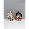 10cm Baby Clothes Little Joy Set Red and Green Cloak Printed Hooded jumpsuit New Year Cotton Doll Clothes in Stock 5