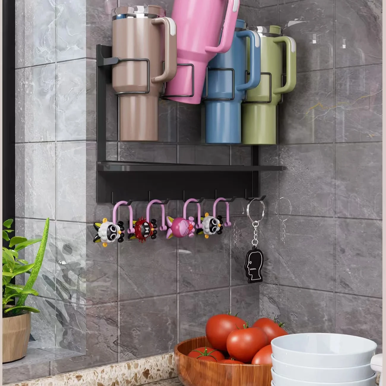 New Water Cup Holder Magnetic Storage Holder Cup Storage foe home /kitchen