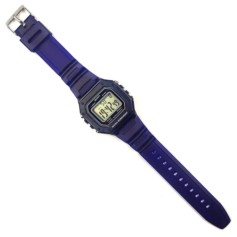 Men's Fashion Sports LED Waterproof Digital Wristwatch with Silicone Band