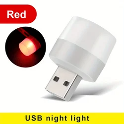 Eye - Friendly USB LED Reading Lamp - Portable Night Light & Book Lamp (Red)