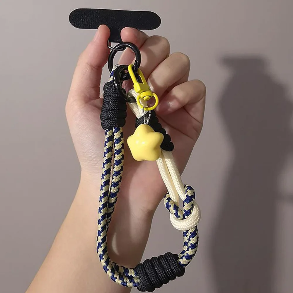 Enhanced Universal Adjustable Phone Lanyard - Stylish 2-in-1 Woven Wrist and Thumb Strap
