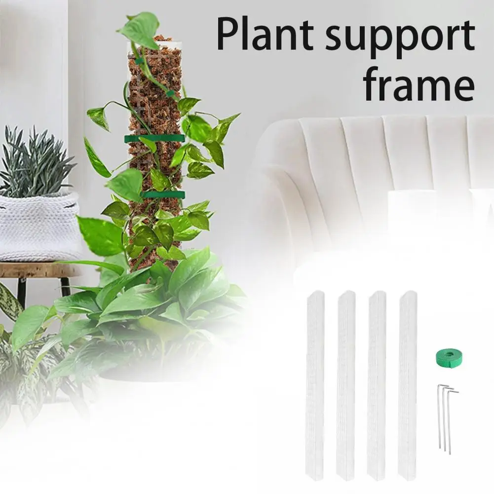 

Transparent 1 Set Convenient Climbing Indoor Plants Moss Poles Lightweight Plants Poles with Garden Tie for Yard