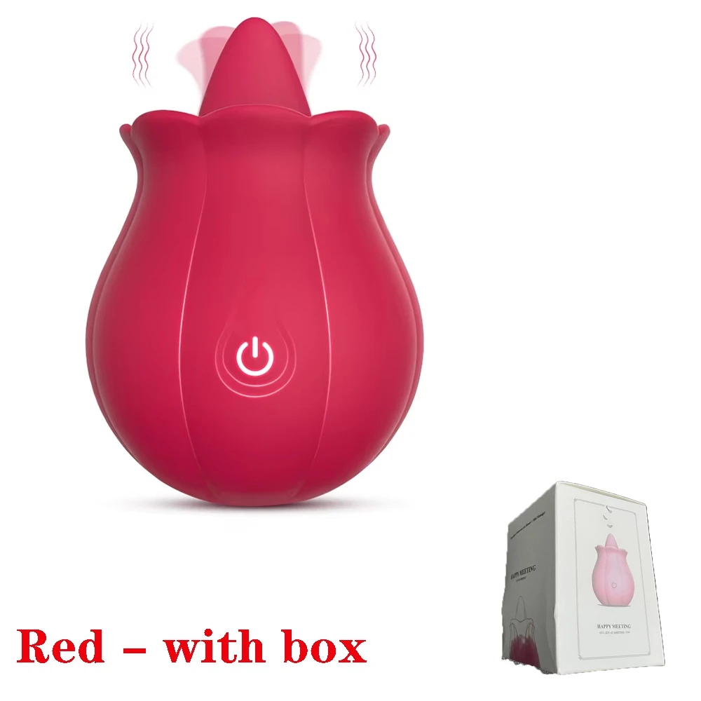 Rose Shape Clitoris Stimulator Licking Vibrator Clit Massage Masturbator Women Female Powerful Vibrating Mini Sex Toys 18