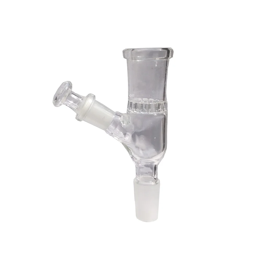 14/18mm Male to 18mm Female Glass Gube Attachment with 10mm Plug Include 50pcs 304 Stainless Steel Screen glass adapter