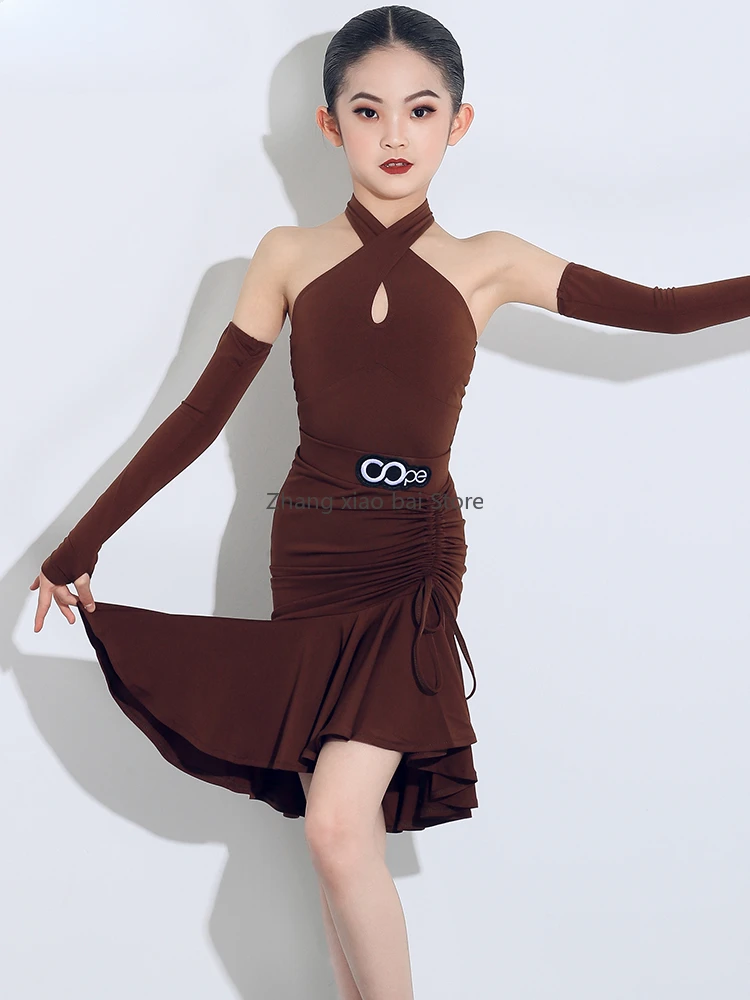

Cha Cha Rumba Tango Latin Dance Dress Girls Samba Salsa Dancing Dress Kids Professional Competition Ballroom Dance Dresses Girls