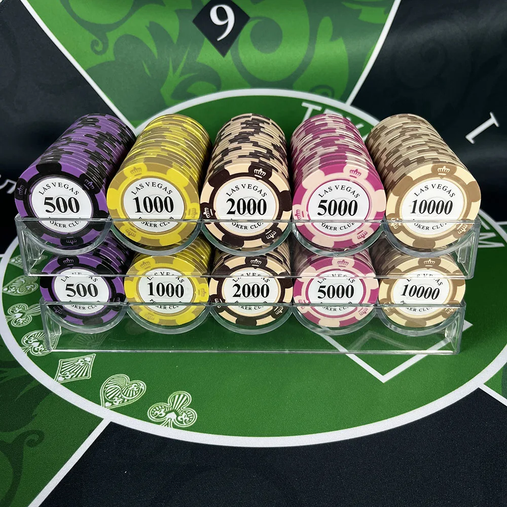 

Набор глиняных покерных чипов с держателями чипов, 200 шт., покерные чипы для казино с железной вставкой, профессиональные развлекательные игры, монеты для искусственных игр