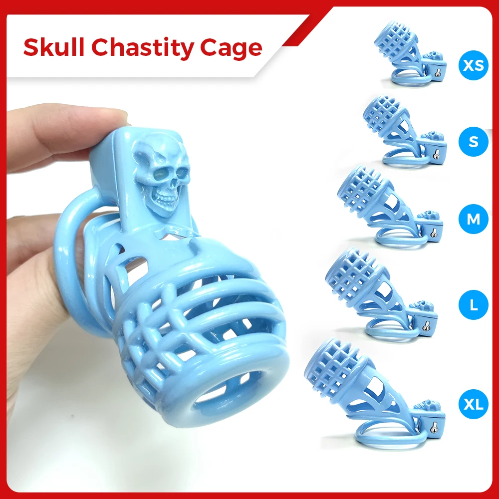 

TS CD Evil Shiny Chastity Cage Devices Sissy Slave Male Bondage Cock Ring Cage for Men Gay Ladyboy Shemale BDSM Adult Sex Toys