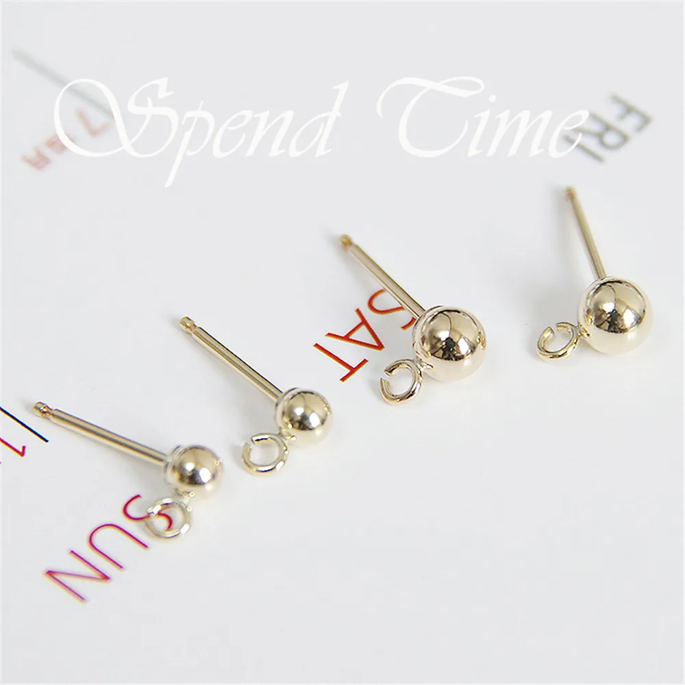 

American 14K Gold Filled pea earrings earrings ball earrings earrings Ball Earrings DIY Earrings accessories