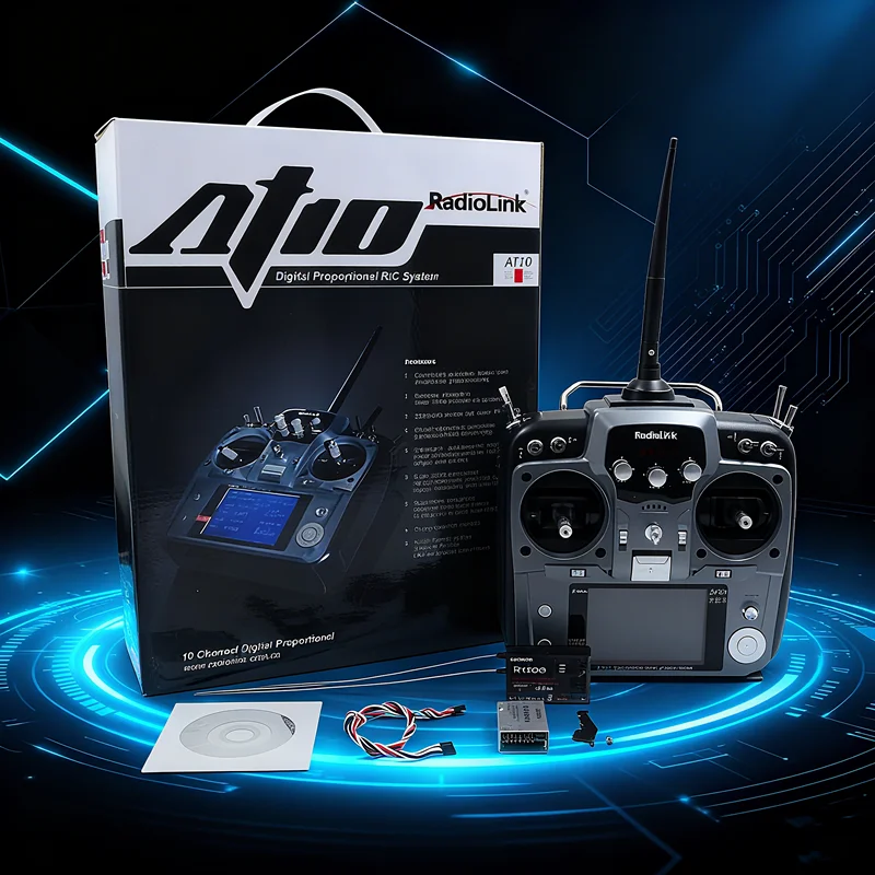 Radiolink AT10II 2.4GHz 12 canaux Émetteur RC + Récepteur R12DS