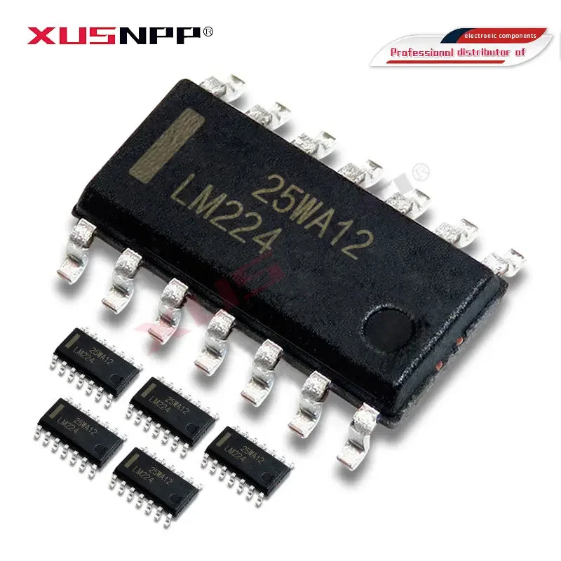

10 шт., LM224DR SOP-14 LM224 SOP14 LM224D 224DR SOP LM124DR LM124 LM324DR LM324 LM239DR LM239